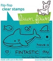 Duh-nuh Flip-Flop - Clear Stamps - Lawn Fawn
