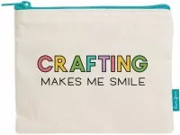 Zipper Pouch - Crafting Makes Me Smile - Lawn Fawn