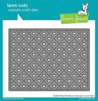 Quilted Heart Backdrop: Landscape - Dies - Lawn Fawn