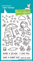 Beary Rainy Day - Clear Stamps - Lawn Fawn