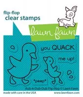 Rub-A-Dub-Dub Flip-Flop - Clear Stamps - Lawn Fawn