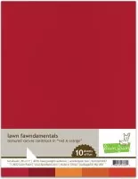 Textured Canvas Cardstock - Red and Orange - 8,5"x11 - Lawn Fawn