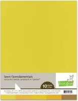 Textured Canvas Cardstock - Yellow - 8,5"x11 - Lawn Fawn