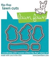 Coaster Critters Flip-Flop - Dies - Lawn Fawn