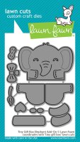 Tiny Gift Box Elephant Add-On - Dies - Lawn Fawn