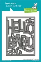 Giant Outlined Hello Baby - Dies - Lawn Fawn