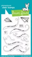 Just Plane Awesome Sentiment Trails - Clear Stamps - Lawn Fawn