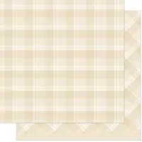 Favorite Flannel - Eggnog - Designpapier - 12"x12" - Lawn Fawn
