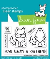 Wolf Before 'n Afters - Clear Stamps - Lawn Fawn