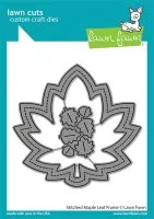 Stitched Maple Leaf Frame - Dies - Lawn Fawn