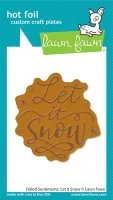 Foiled Sentiments: Let It Snow - Hot Foil Plate - Lawn Fawn