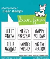 Little Snow Globe Add-On - Clear Stamps - Lawn Fawn
