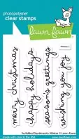 Scribbled Sentiments: Winter - Clear Stamps - Lawn Fawn