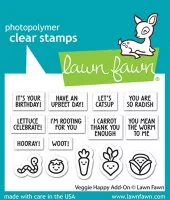 Veggie Happy Add-On Clear Stamps Lawn Fawn
