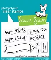 Carrot 'bout You Banner Add-On - Clear Stamps - Lawn Fawn