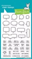 All the Speech Bubbles - Bundle Stamps + Dies - Lawn Fawn
