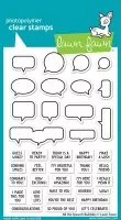 All the Speech Bubbles Clear Stamps Lawn Fawn