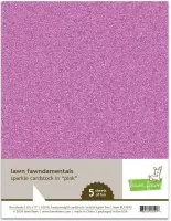 Lawn Fawn Sparkle Cardstock - Spring Pack - Pink - 8,5"x11"