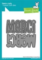 Giant Outlined Merci - Dies - Lawn Fawn