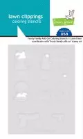 Frosty Family Add-On - Coloring Stencils - Lawn Fawn