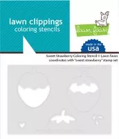 Sweet Strawberry - Coloring Stencils - Lawn Fawn