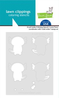 A Lotl Smiles - Coloring Stencils - Lawn Fawn