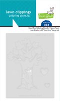 Heart Tree - Coloring Stencils - Lawn Fawn