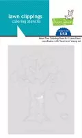 Heart Tree - Coloring Stencils - Lawn Fawn