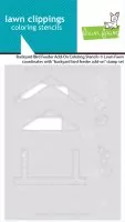 Backyard Bird Feeder Add-On Coloring Stencils Lawn Fawn