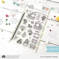 Little Agenda Trains - Clear Stamps - Mama Elephant