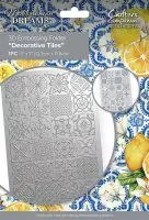 Mediterranean Dreams Decorative Tiles Embossing Folder crafters companion