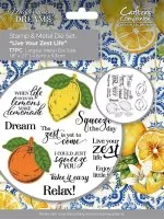 Mediterranean Dreams - Live Your Zest Life - Clear Stamps + Dies - Crafters Companion