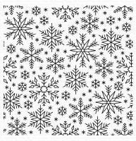 Snowflake Flurry Background - Rubber Stamp - My Favorite Things