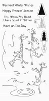 Giraffes on Ice - Clear Stamps - MFT
