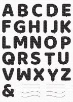 Pumped Up Alphabet - Clear Stamps - MFT