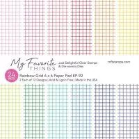 Rainbow Grid - 6"x6" - Paper Pad - My Favorite Things