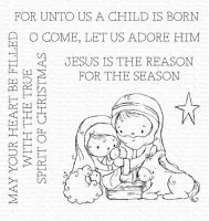 Away in a Manger Clear Stamps My Favorite Things Rachel Anne Miller