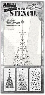 Mini Stencil Set 62 - Layering Stencil - Tim Holtz - Stampers Anonymous