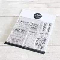 Ticket - Clear Stamps - ModaScrap