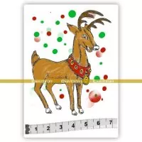 Reindeer - Rubber Stamp - Katzelkraft