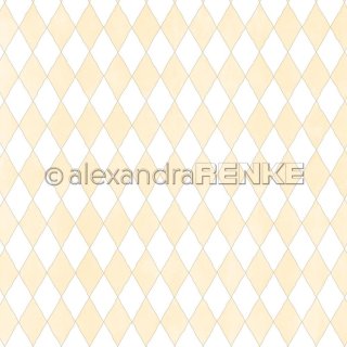Große Rauten Gelb - Scrapbooking Paper -12"x12" - Alexandra Renke