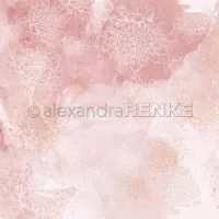 Blumiger Hintergrund auf corall - Alexandra Renke - Designpapier -12"x12"
