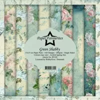 Green Shabby - Paper Pack - 6"x6" - Paper Favourites