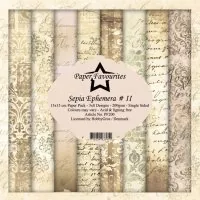 Sepia Ephemera #2 - Paper Pack - 6"x6" - Paper Favourites