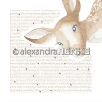 Rehkitz Typo - Alexandra Renke - Scrapbooking Paper - 12"x12"