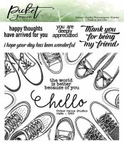 Hello - Clear Stamps - Picket Fence Studios