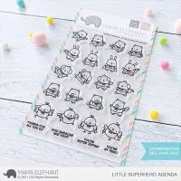 Little Superhero Agenda - Clear Stamps - Mama Elephant