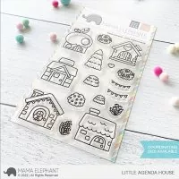 Little Agenda House - Clear Stamps - Mama Elephant