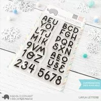 Layla Letters - Clear Stamps - Mama Elephant