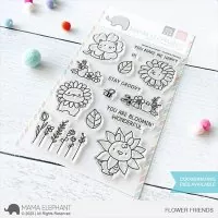 Flower Friends - Clear Stamps - Mama Elephant